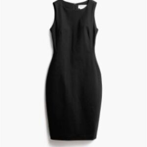 Ministry of Supply NWT Kinetic Black Sheath Dress Sz 16